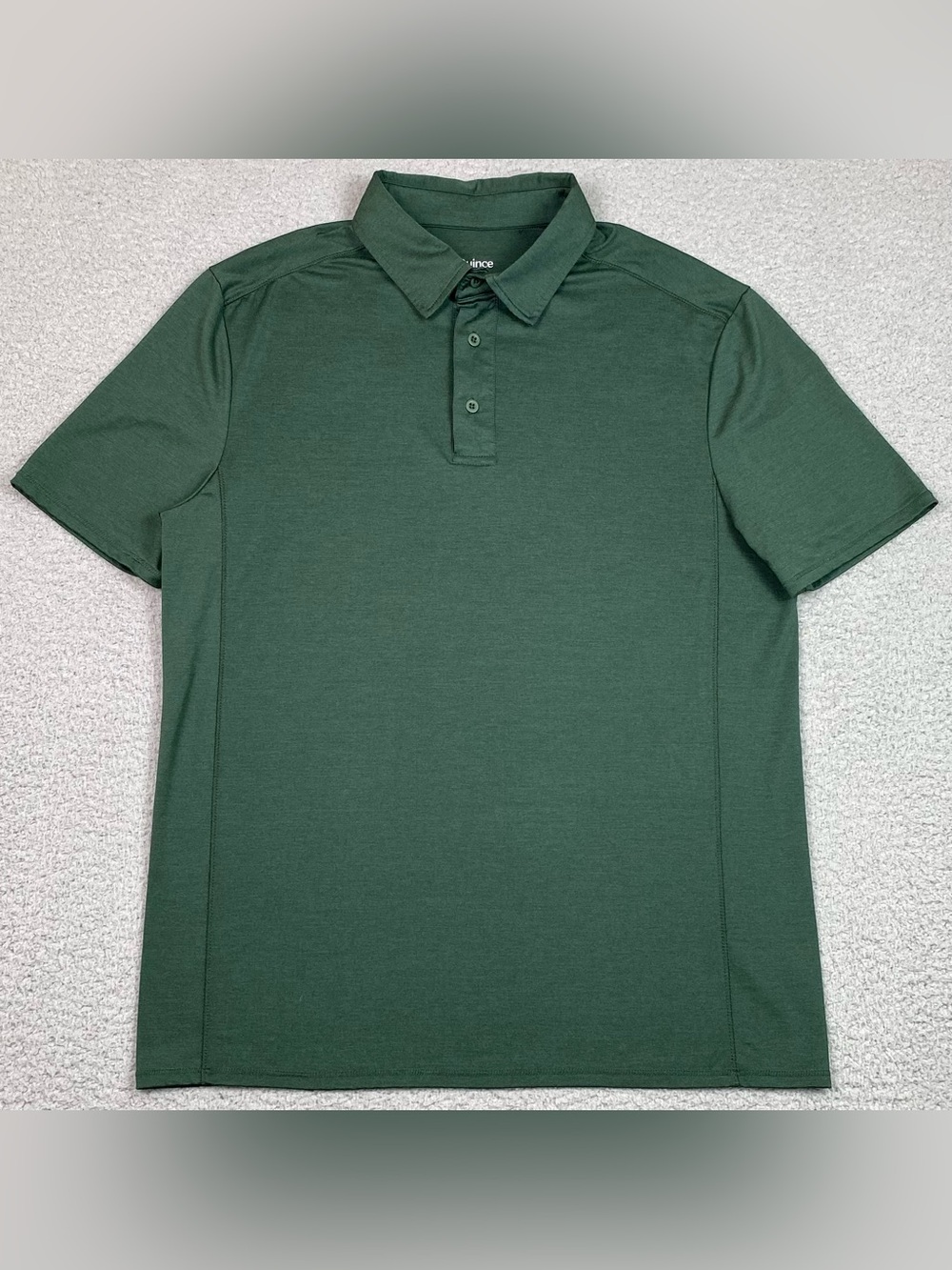 Quince Flowknit Breeze Polo Shirt Men's Size M Green Short Sleeve Stretch Golf
